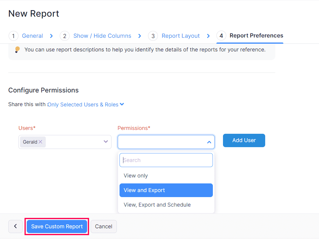 Configure User Permissions