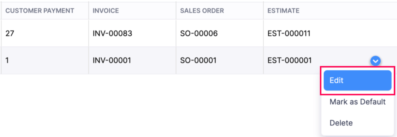 Configure Transaction Series