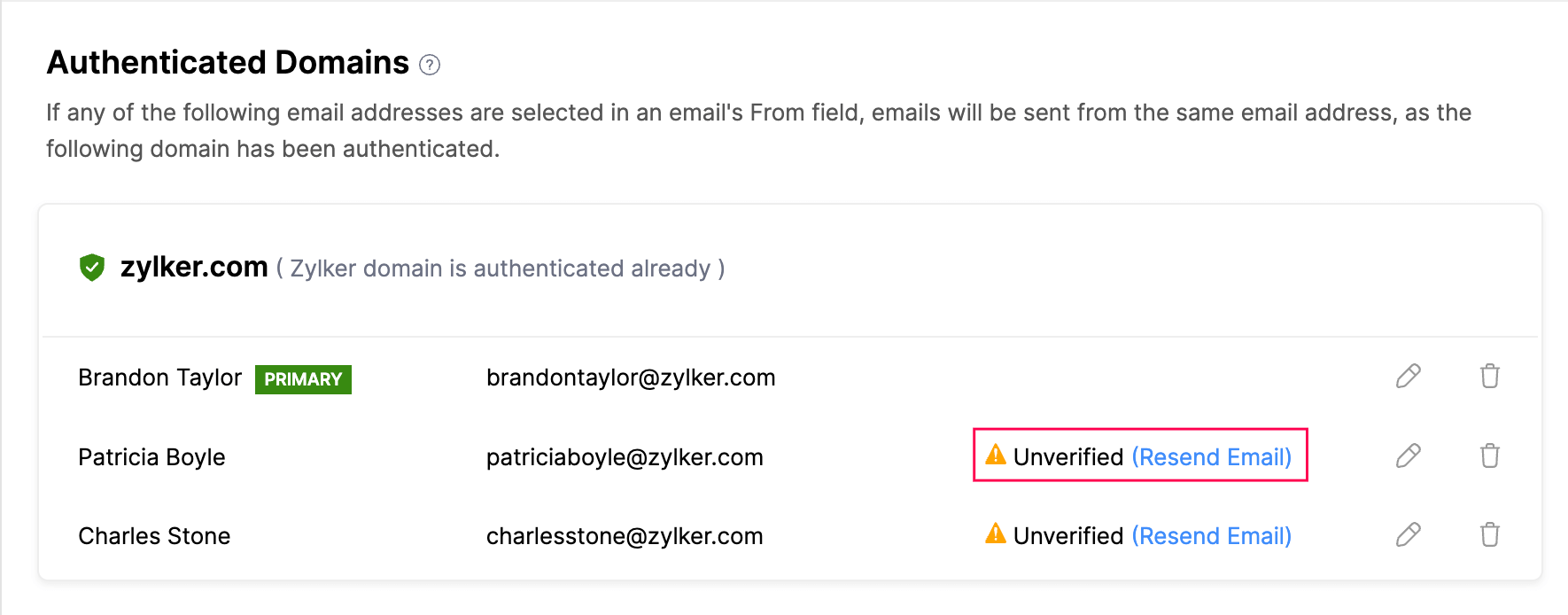 Resend Verification Email
