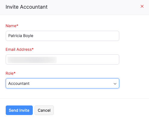 Invite Accountant