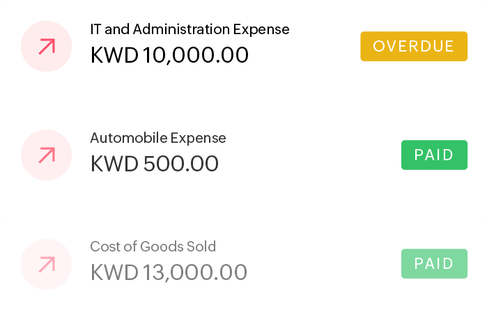 Track expenses and bills payable using Zoho Books