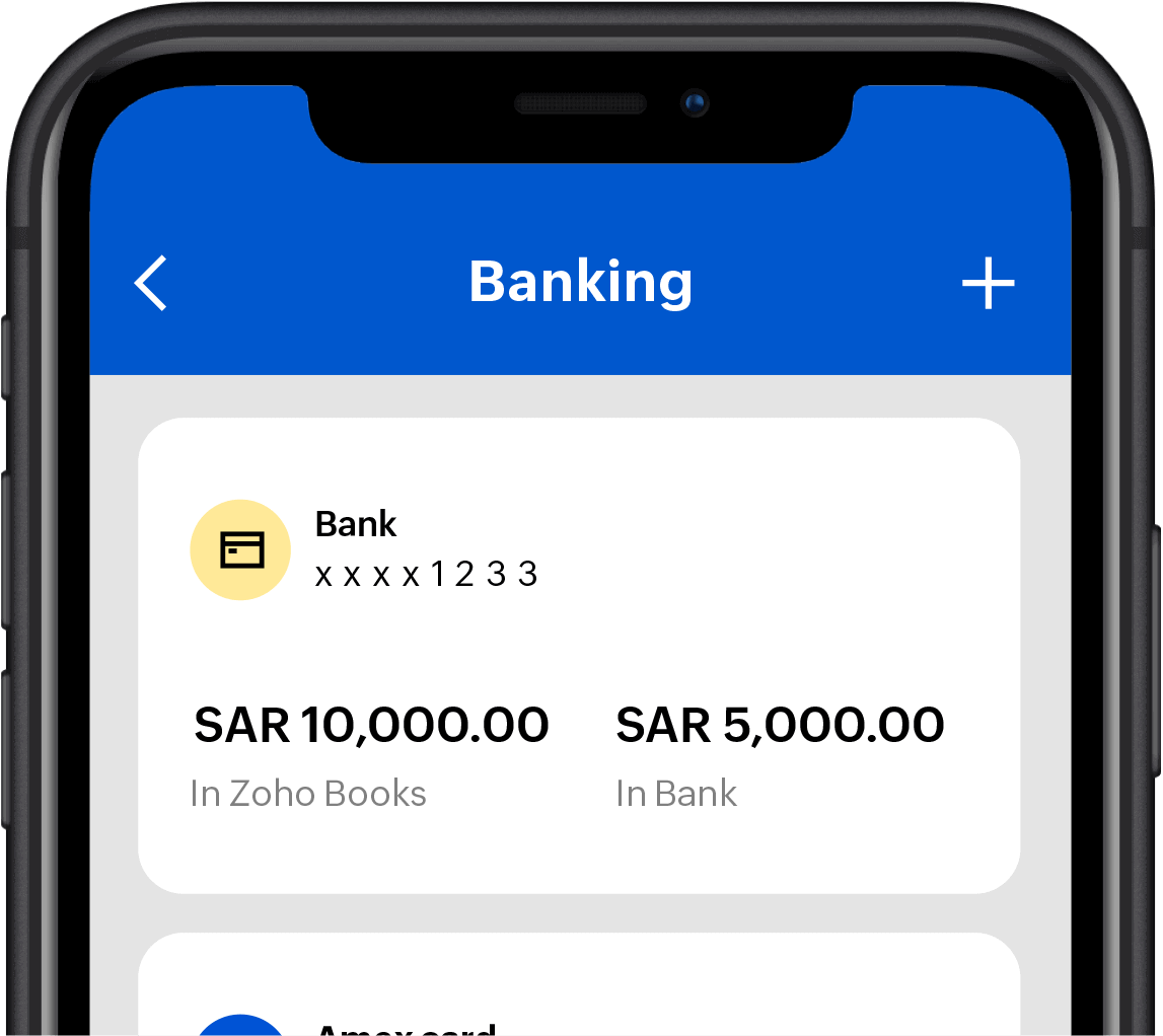 Smart phone screen shows cash flow of a business.