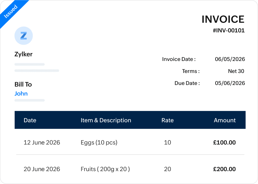Simplified invoice management