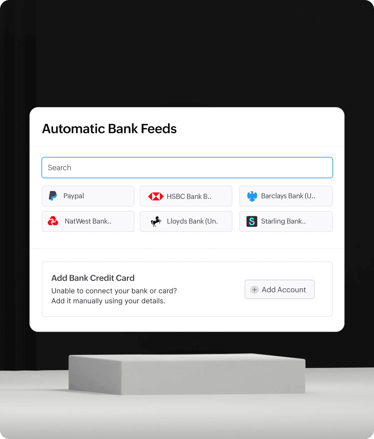Automated bank feeds