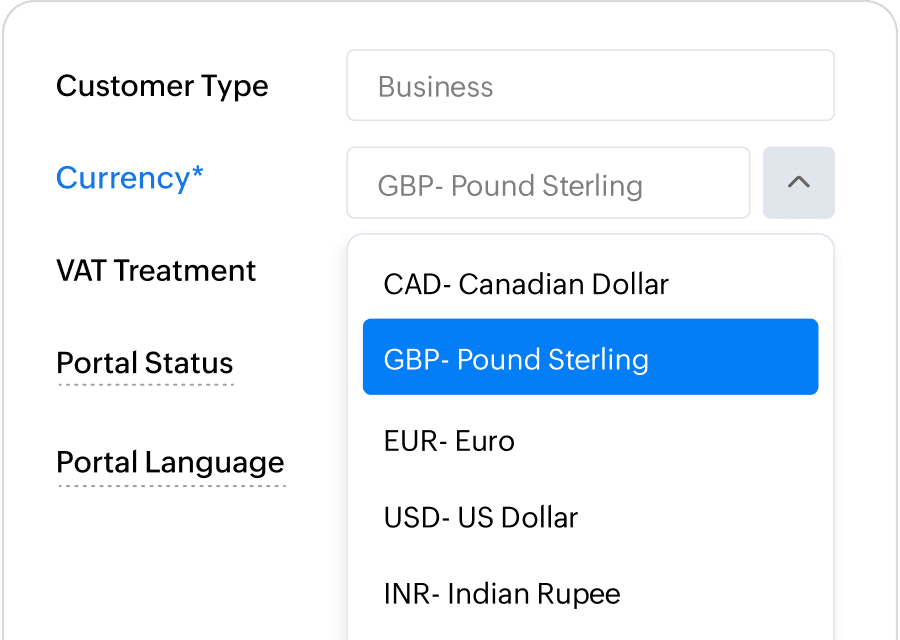 Multi-Currency Invoicing
