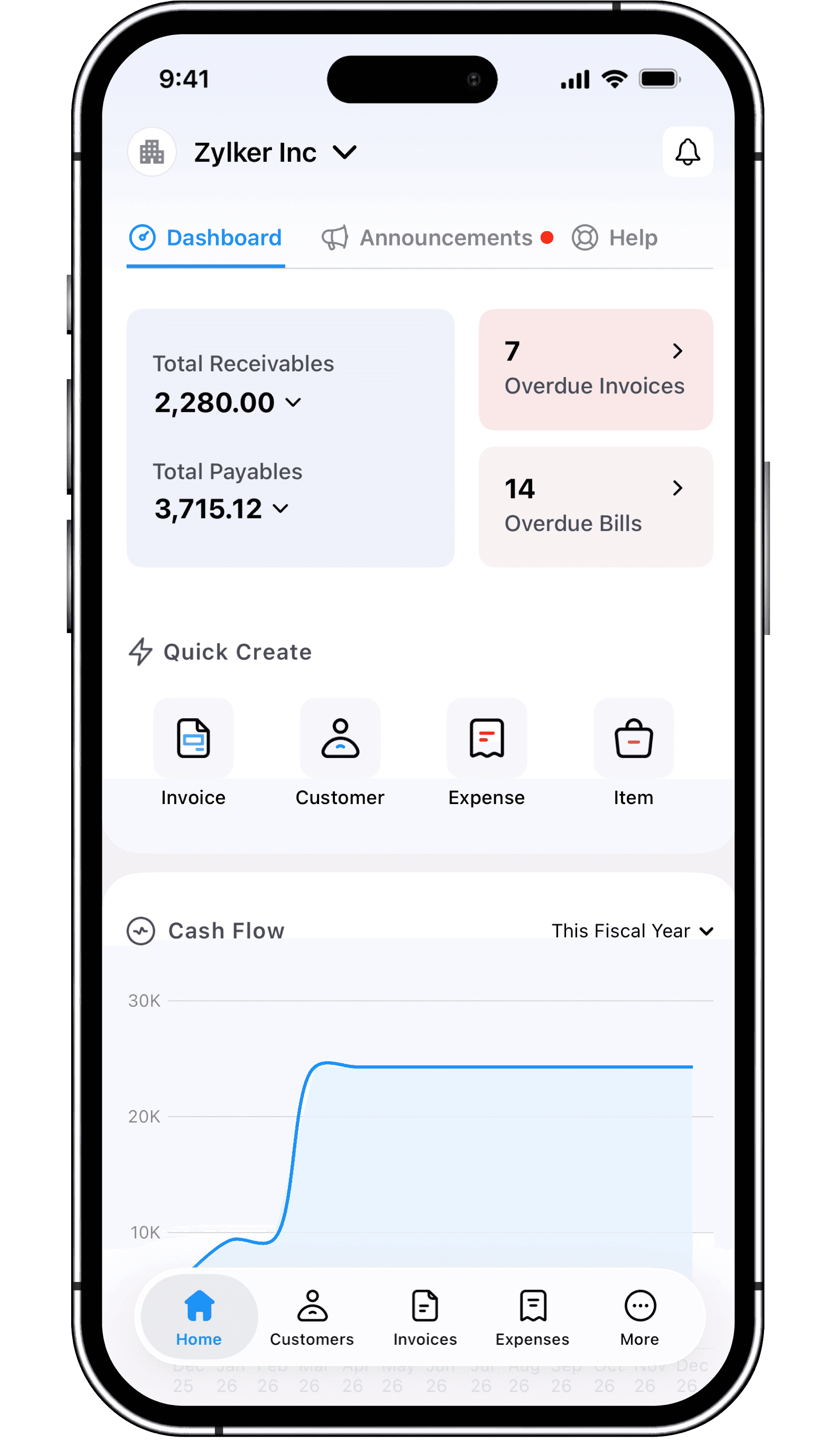 Cloud safe accounting app