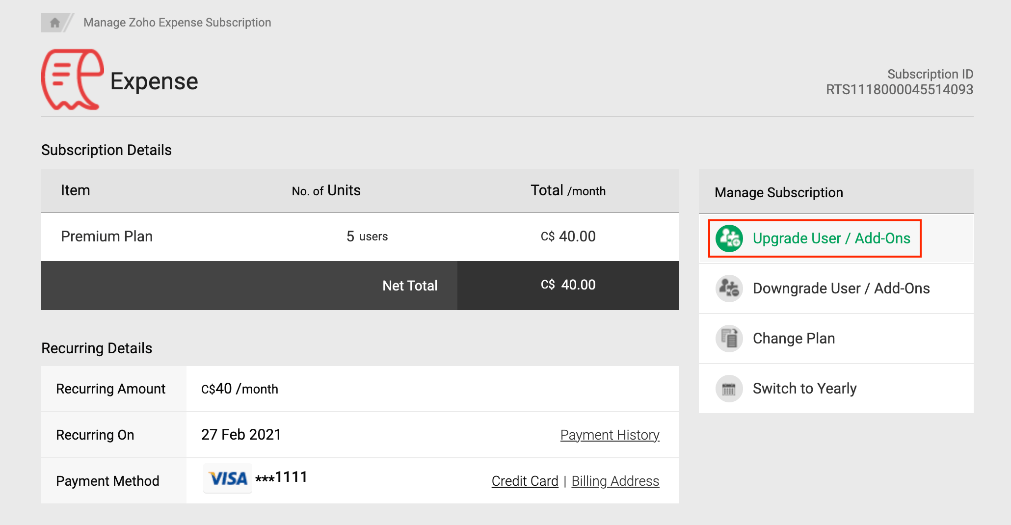Subscribe or Unsubscribe Users