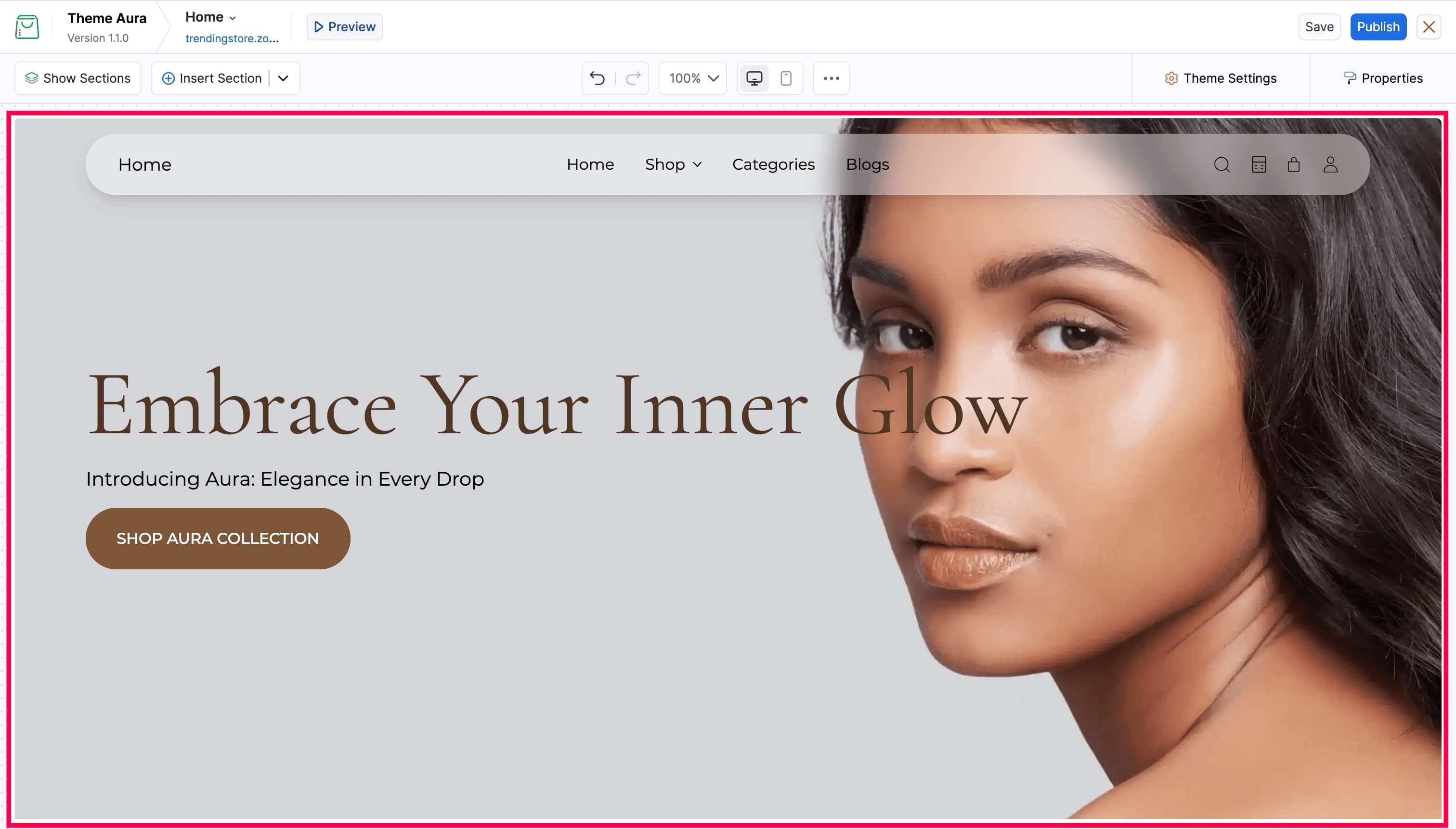 Banner Properties