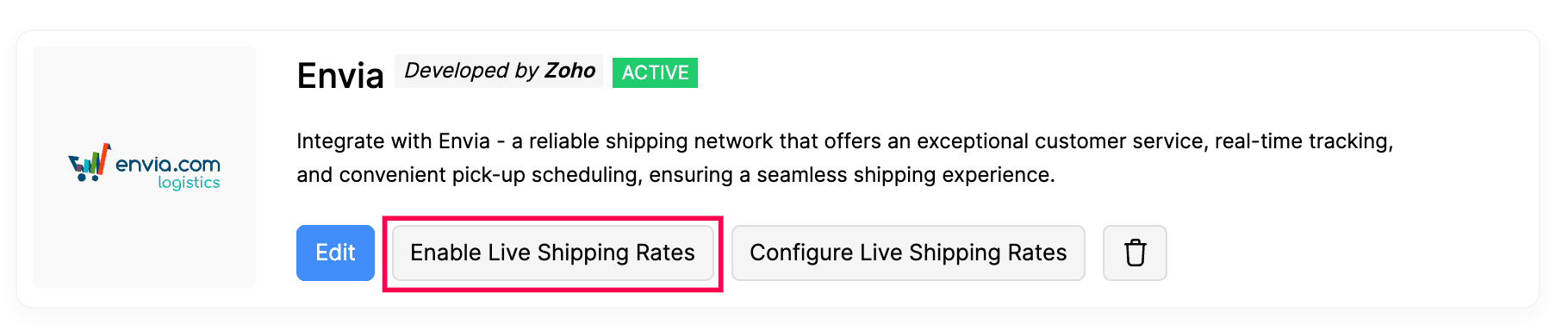 Enable living Shipping