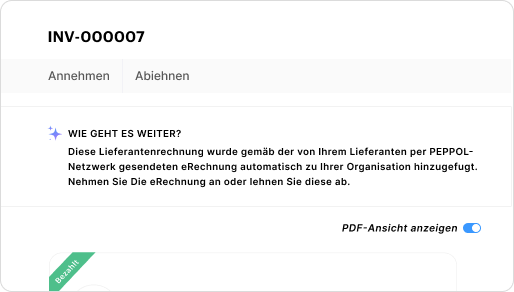 Empfang & Verarbeitung von eRechnungen