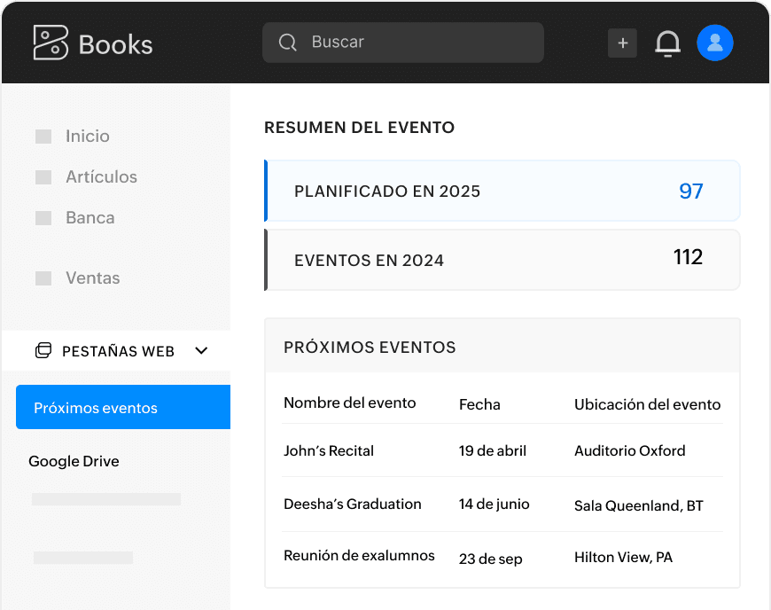 Portal personalizado con menú y contenido integrado