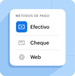 Cliente pagando una factura en línea mediante Zoho Books