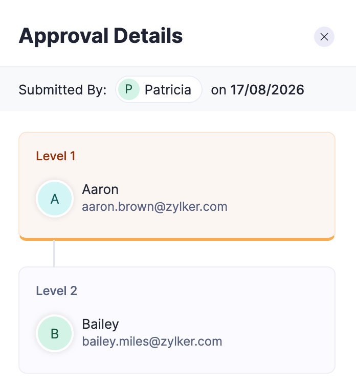 View approval flow for parallel approval