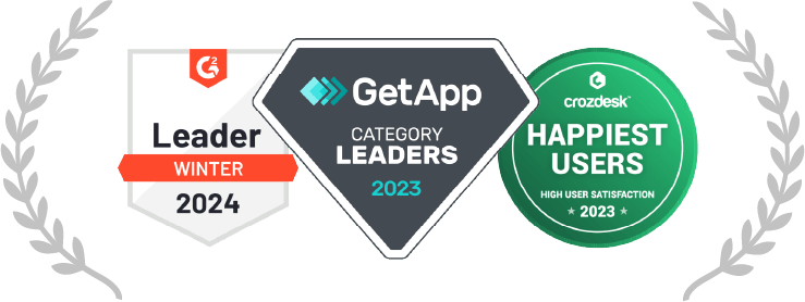 Zoho Expense recognized as a top-rated expense management software on GetApp, Software Advice, and Capterra