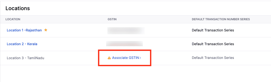 Associate GSTIN