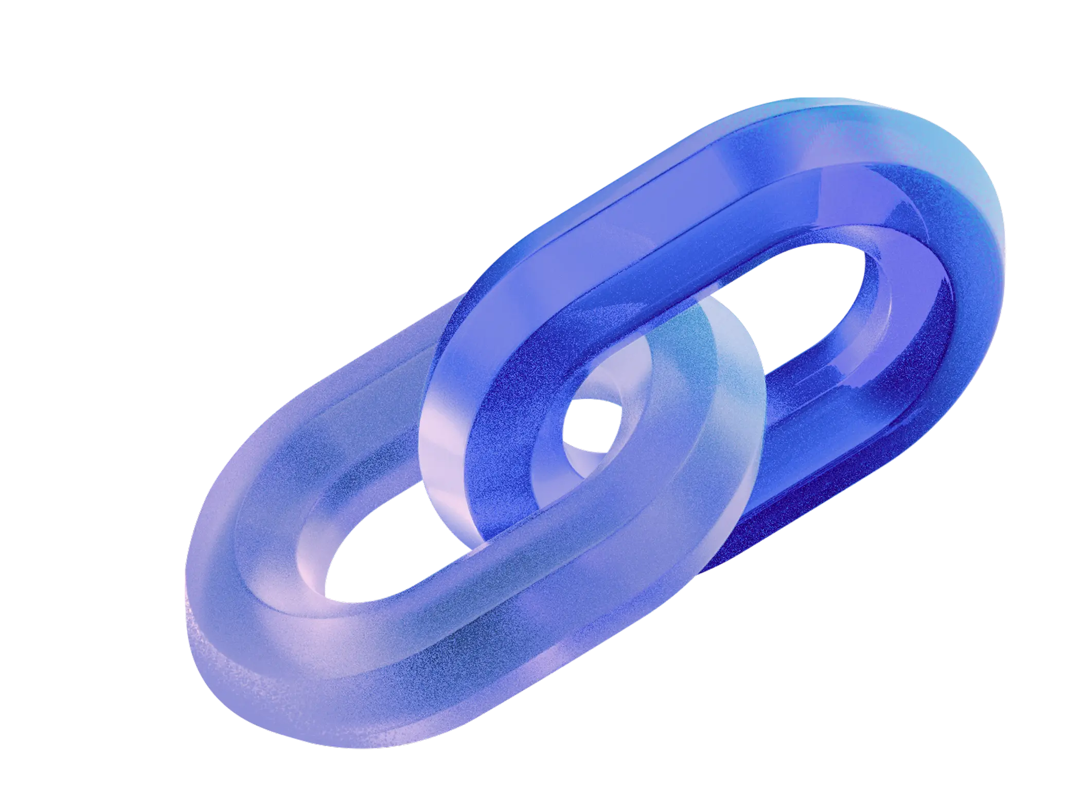 3D illustration of a chain link representing shareable payment links