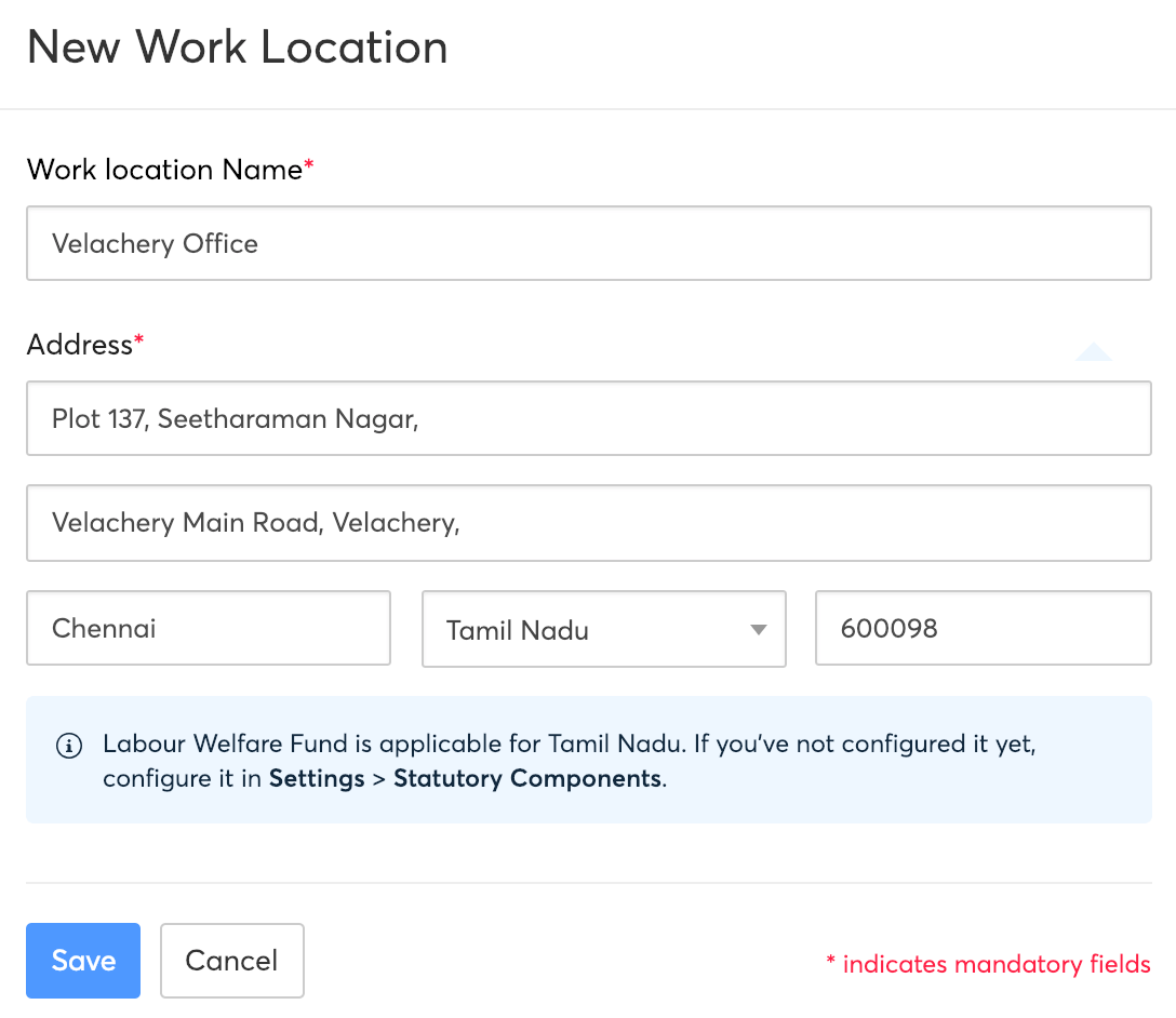 Work Locations