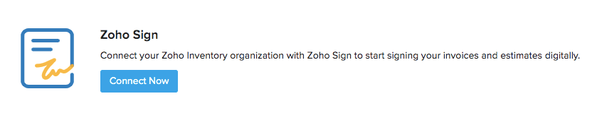 Zoho Sign connect