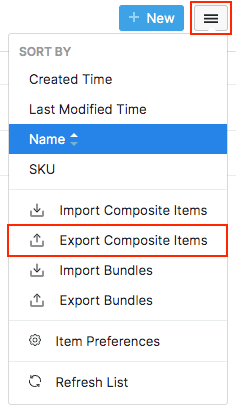 Export Composite Items