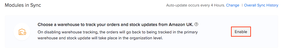 Amazon warehouse mapping toggle