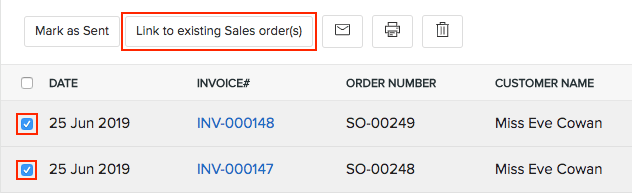 Linking invoices to sales order 2