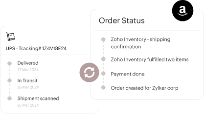 Shipment tracking - Amazon | Zoho Inventory