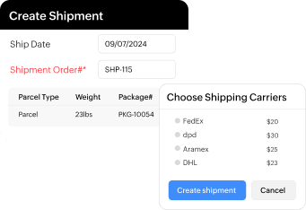 Get real-time rates - Easyship inventory management | Zoho Inventory