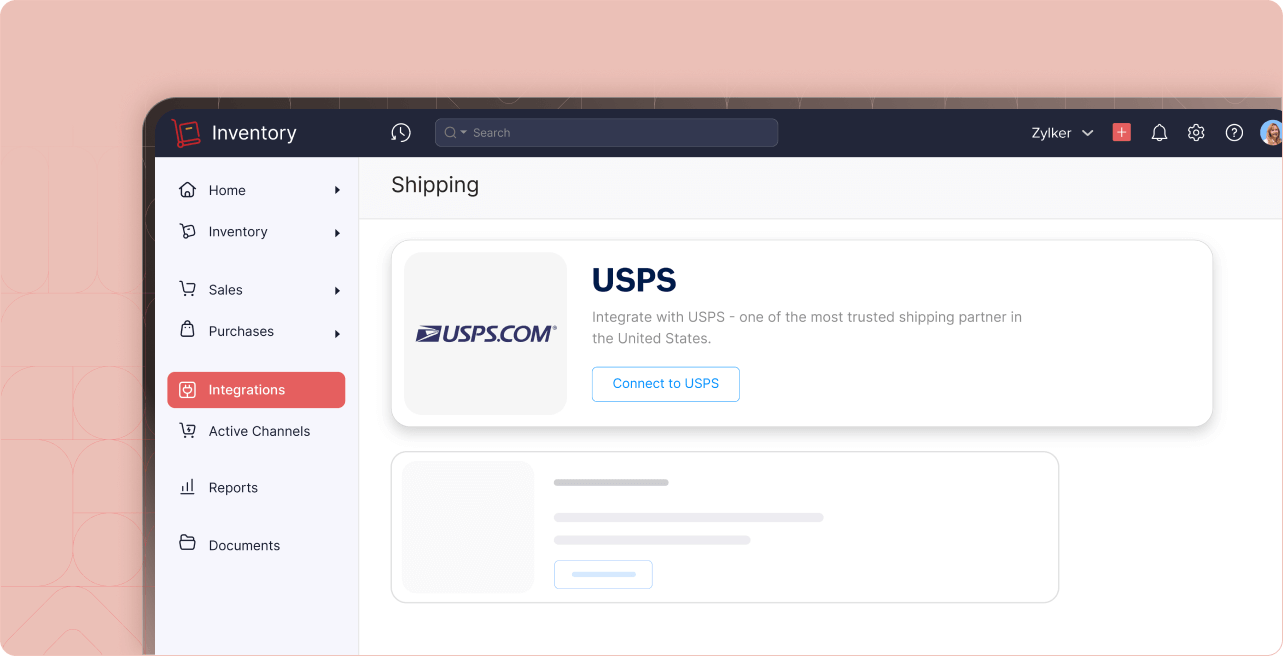 Dashboard - USPS | Zoho Inventory