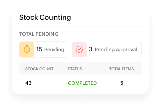 Stock counting - Inventory Control System | Zoho Inventory