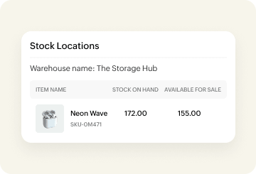 Track stock - Inventory Control System | Zoho Inventory