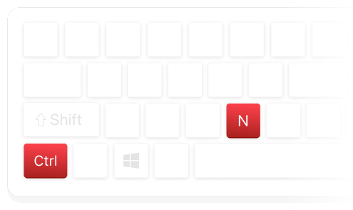 Keyboard shortcuts for window management