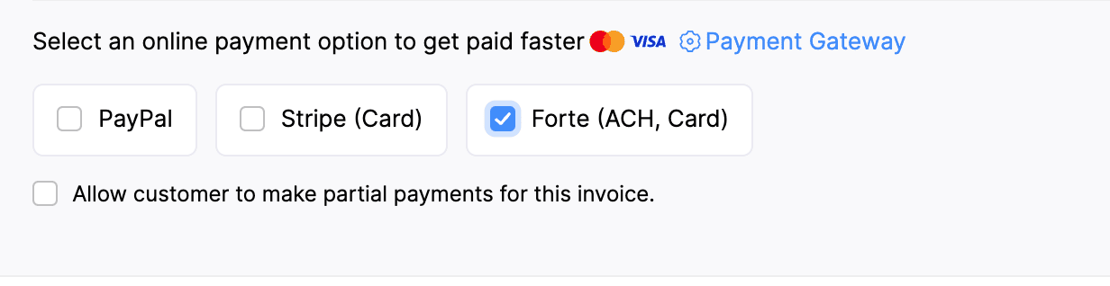 Enable Payment