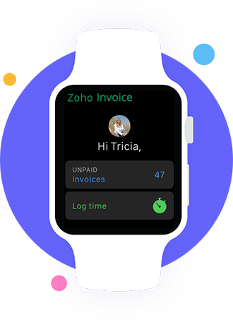 Zoho Invoice for SmartWatch