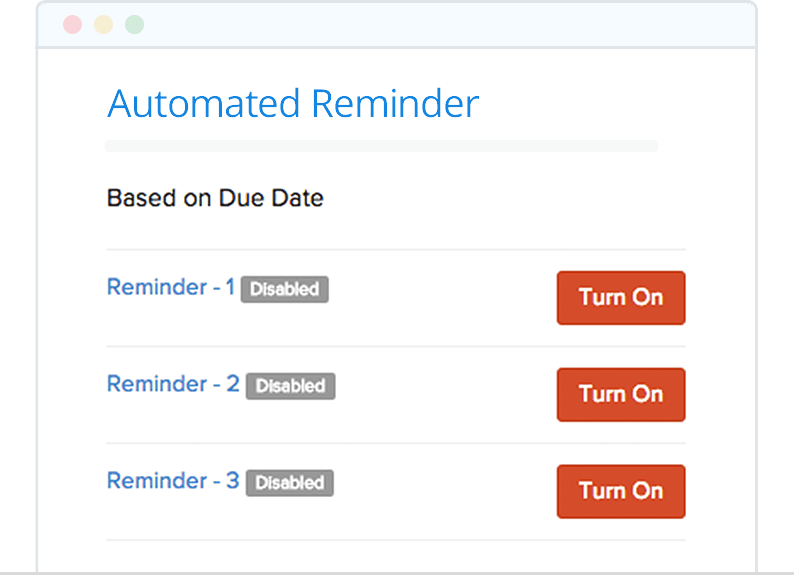 Automate Online Payment reminders - Zoho Invoice