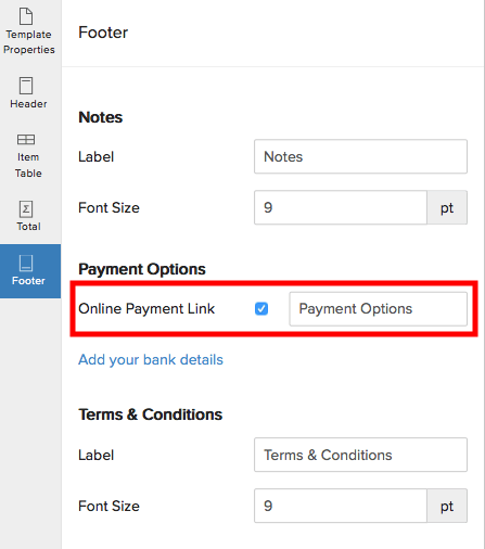 Disable payment gateway link