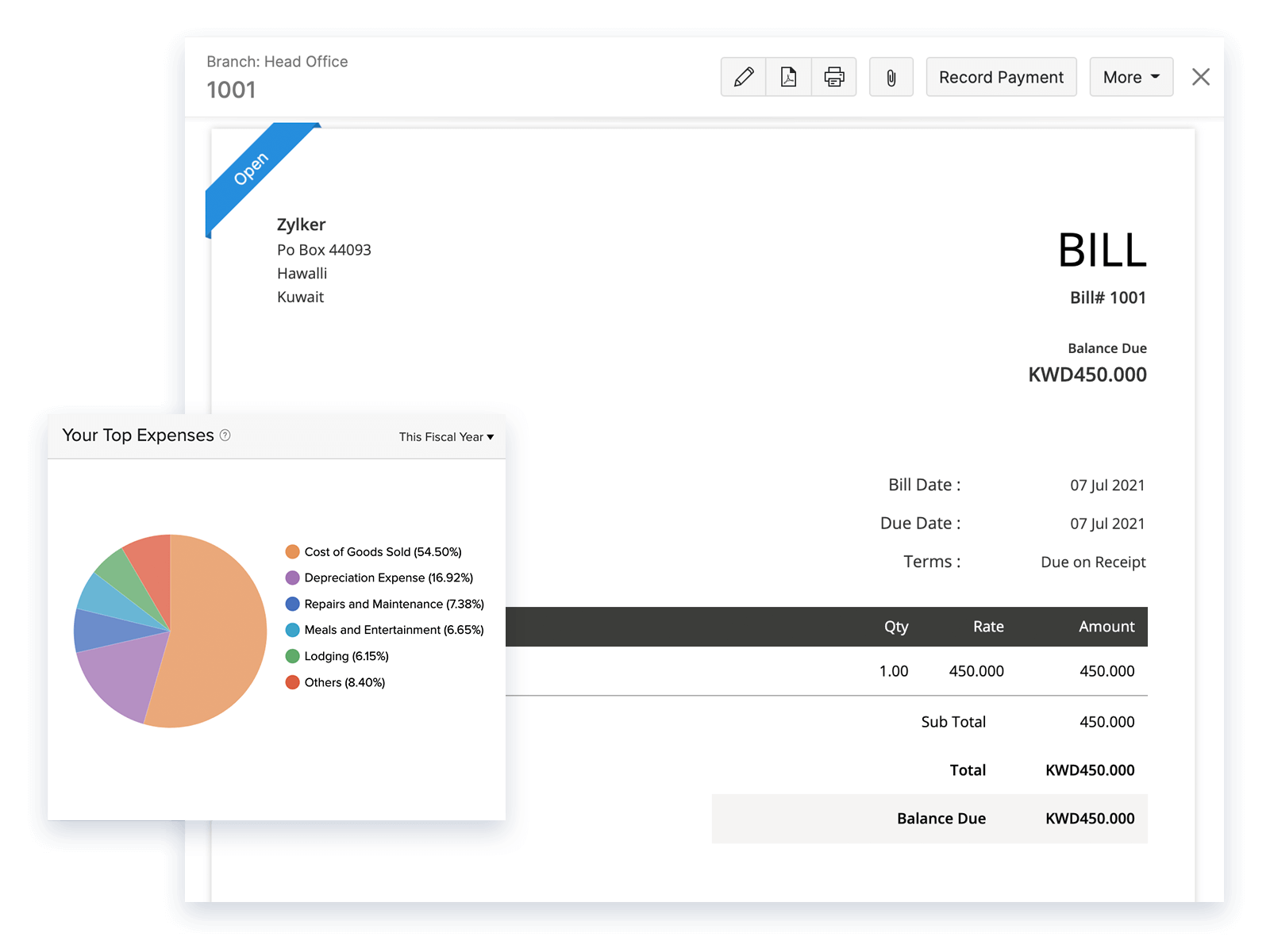 Expense Tracking - Small Business Accounting Software | Zoho Books