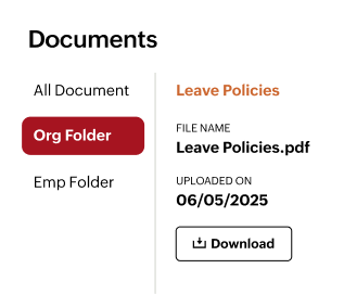 Leave application interface