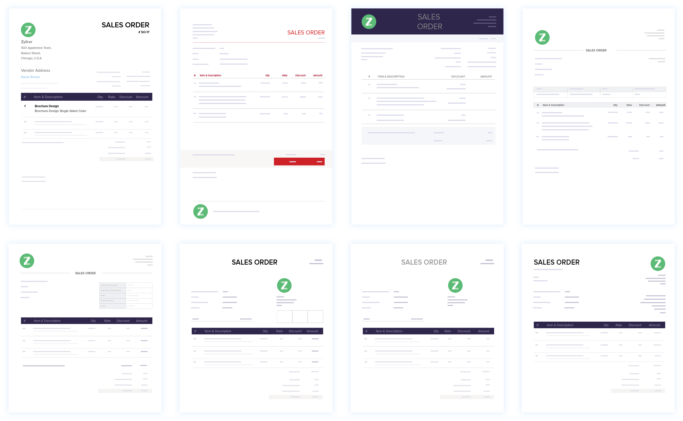 Sales Order Customization - Online Sales Order System | Zoho Books