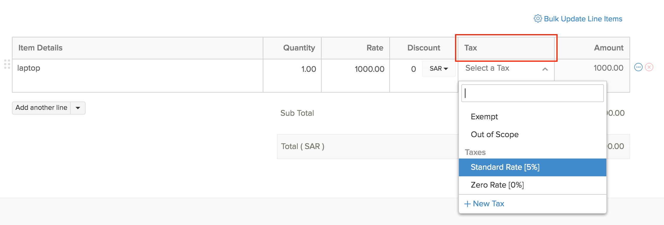 Vat in Transactions