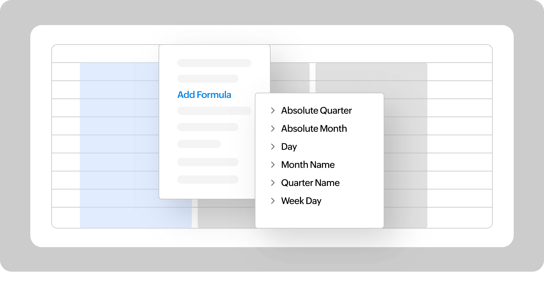 Công thức được hỗ trợ trong cổng kết nối trực tiếp