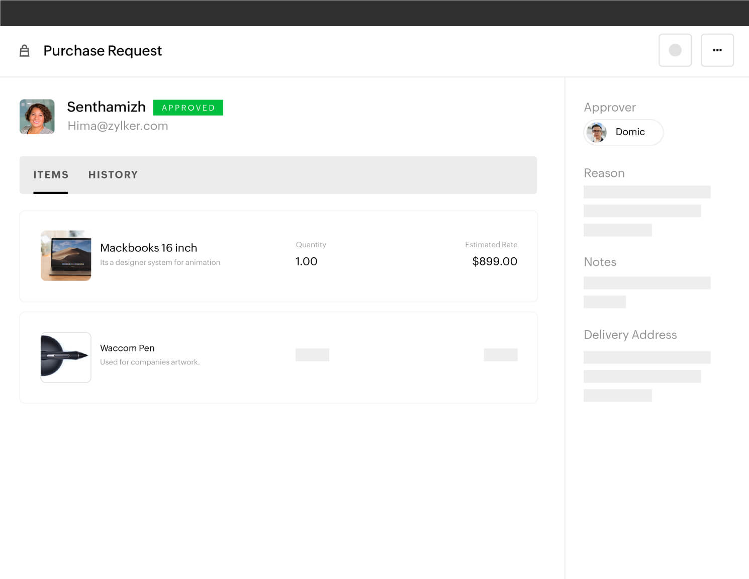 purchase request illustration