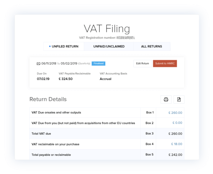 Online VAT Return Filing Software - VAT Accounting Software | Zoho Books