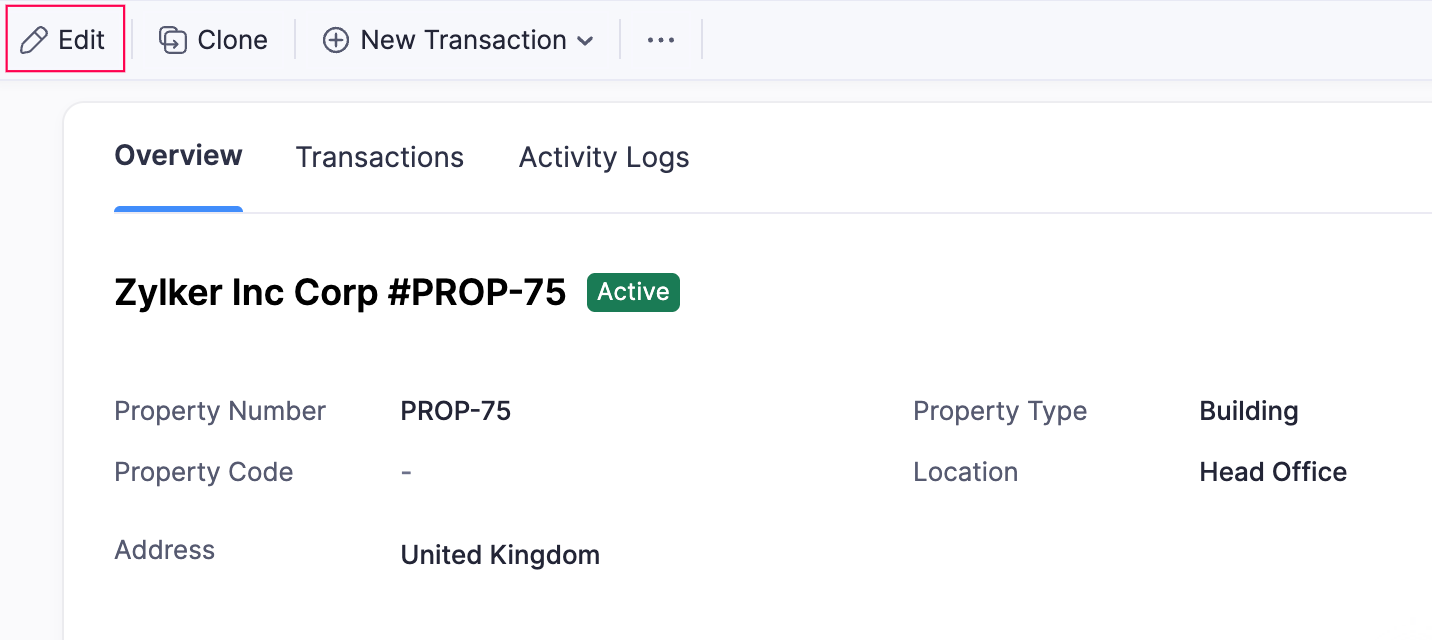 Edit Property