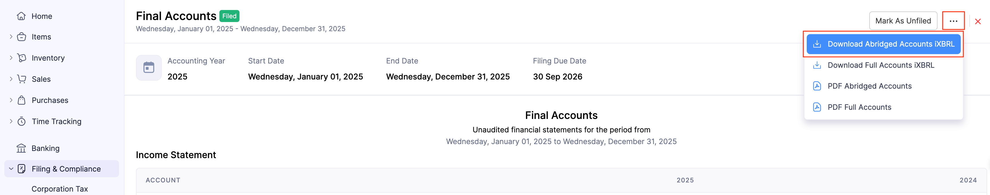 Download Abridged Accounts