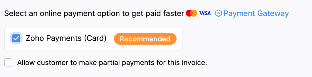 Payment Option